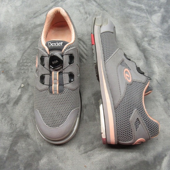 Dexter SST 8 Bowling Shoes Women's 7.5 M (B) Gray Peach BOA Comfort Power Frame - Picture 1 of 16